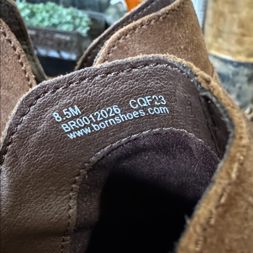 Born Womens Kerri Boot Size 8.5M Brown Suede Shootie Low Block Heel; Bootie Boho - Picture 8 of 8